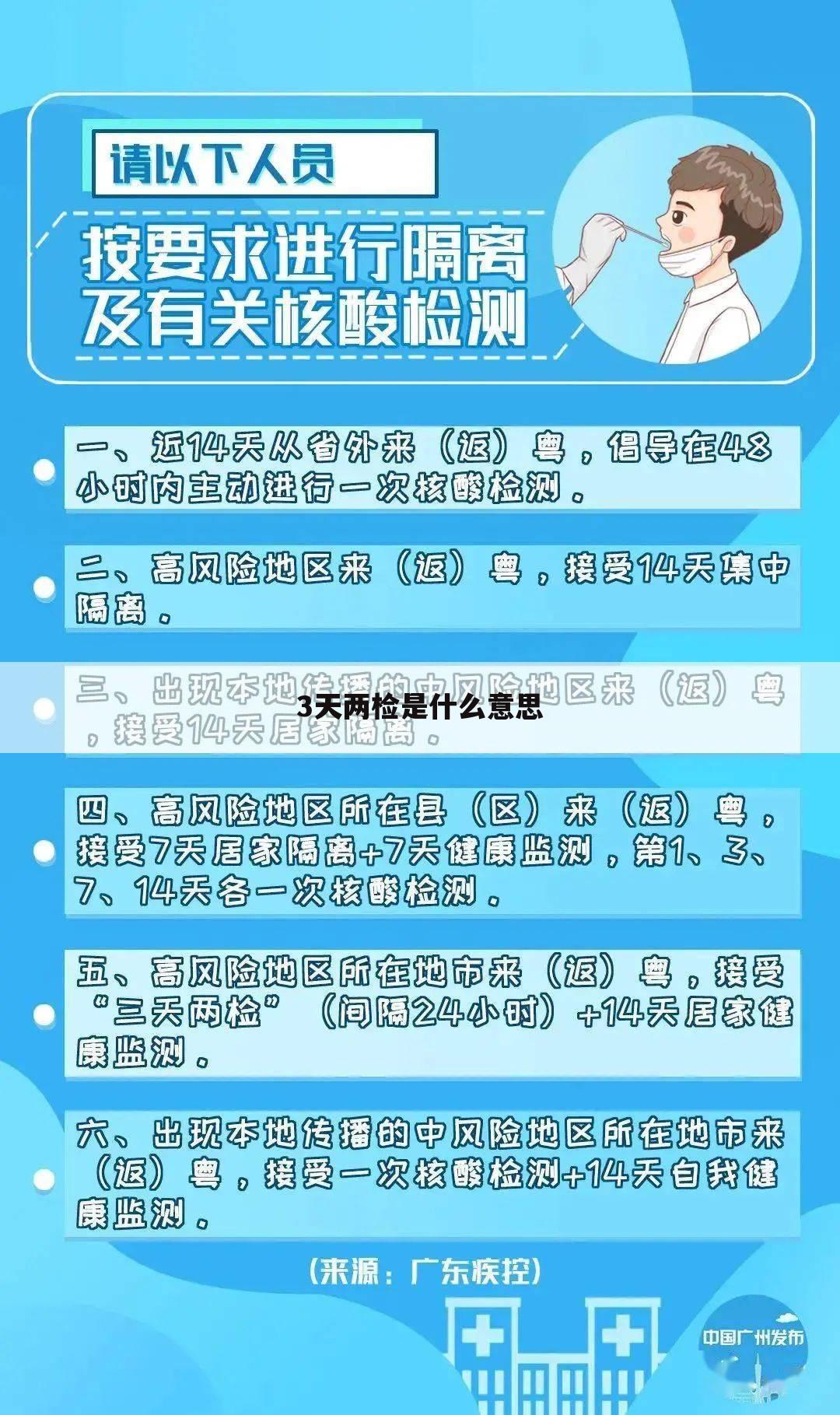 3天两检是什么意思