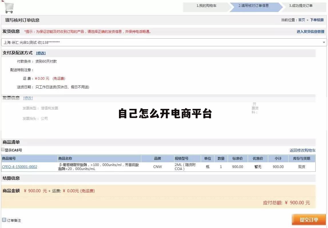自己怎么开电商平台