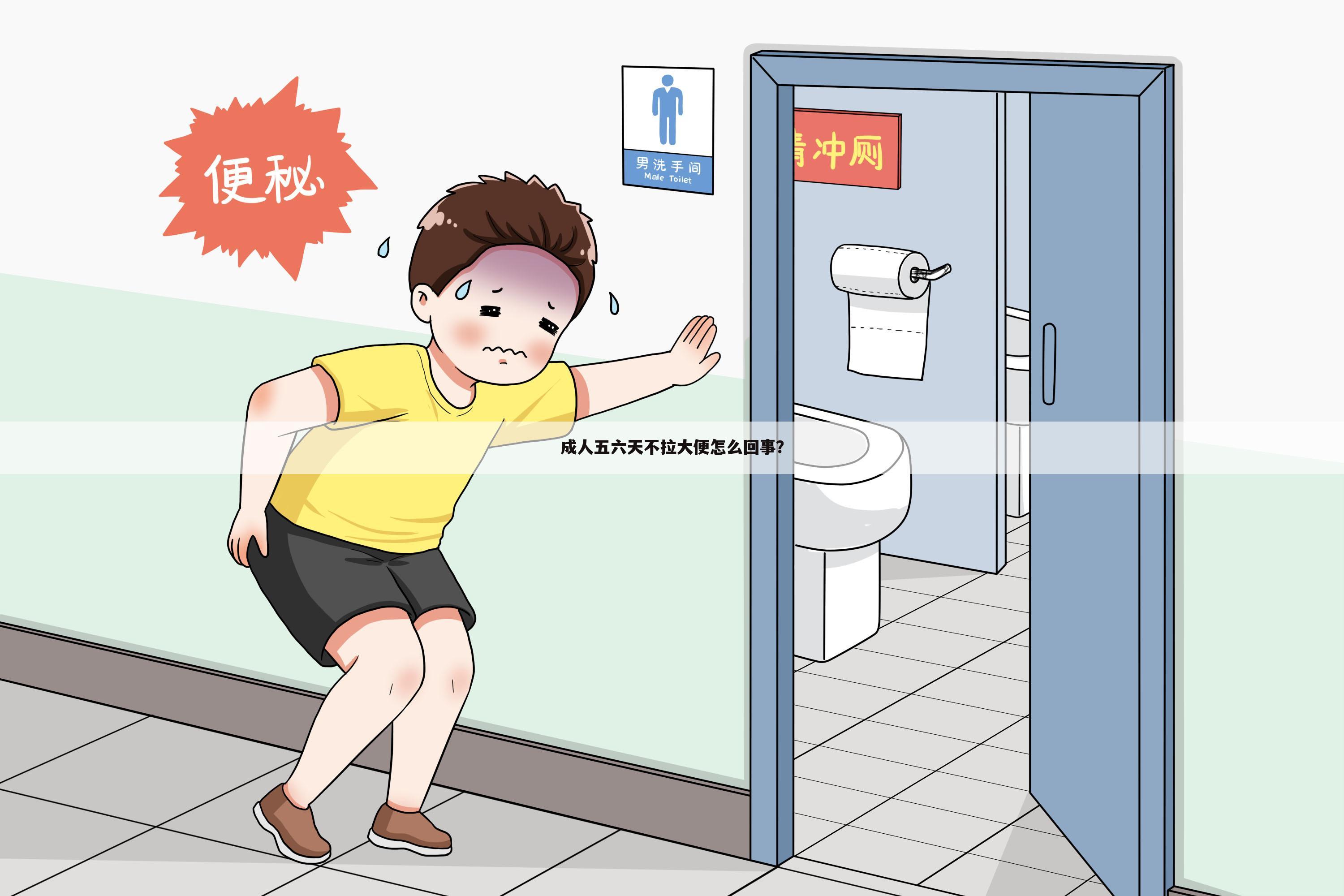 成人五六天不拉大便怎么回事?