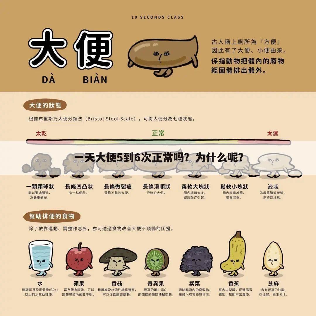 一天大便5到6次正常吗?为什么呢?