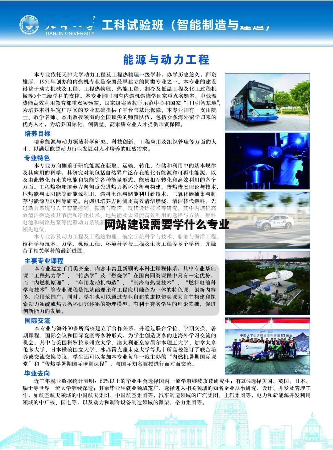 网站建设需要学什么专业