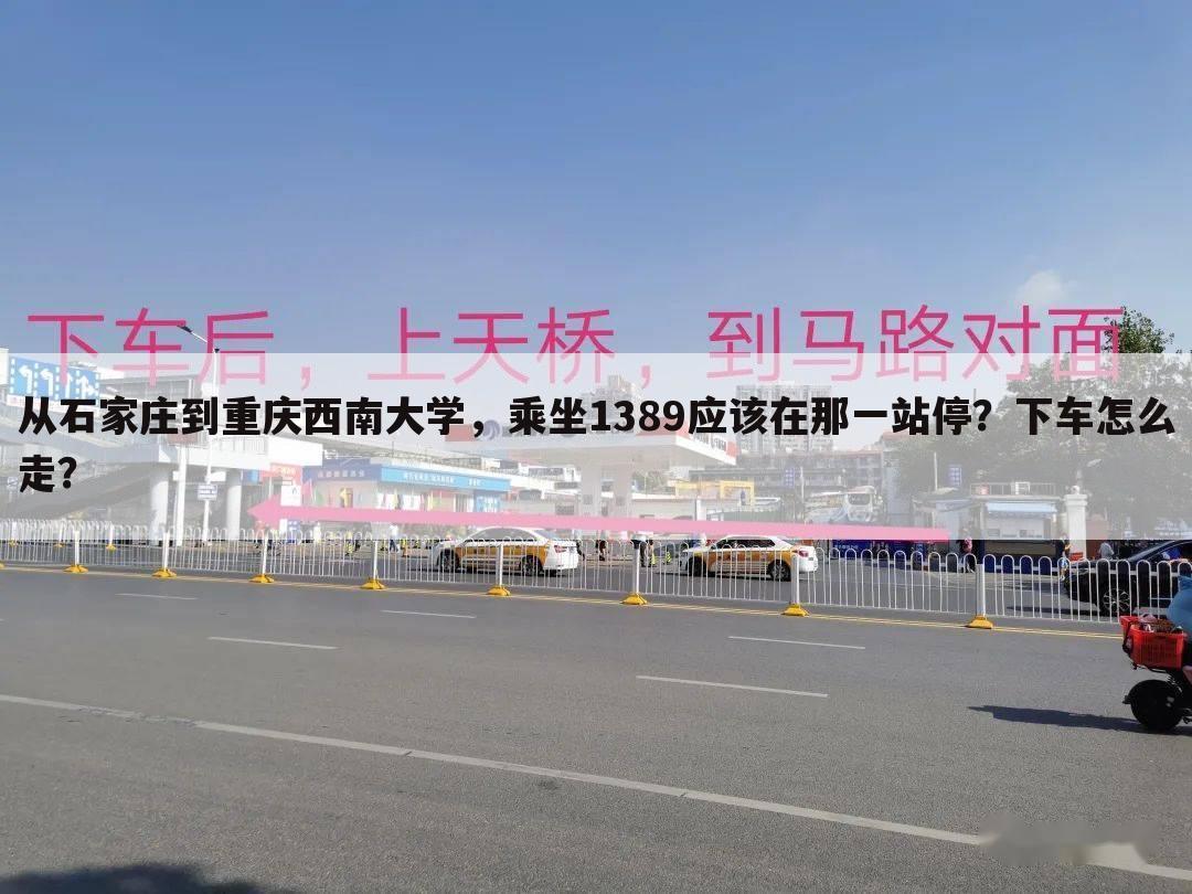从石家庄到重庆西南大学，乘坐1389应该在那一站停？下车怎么走？