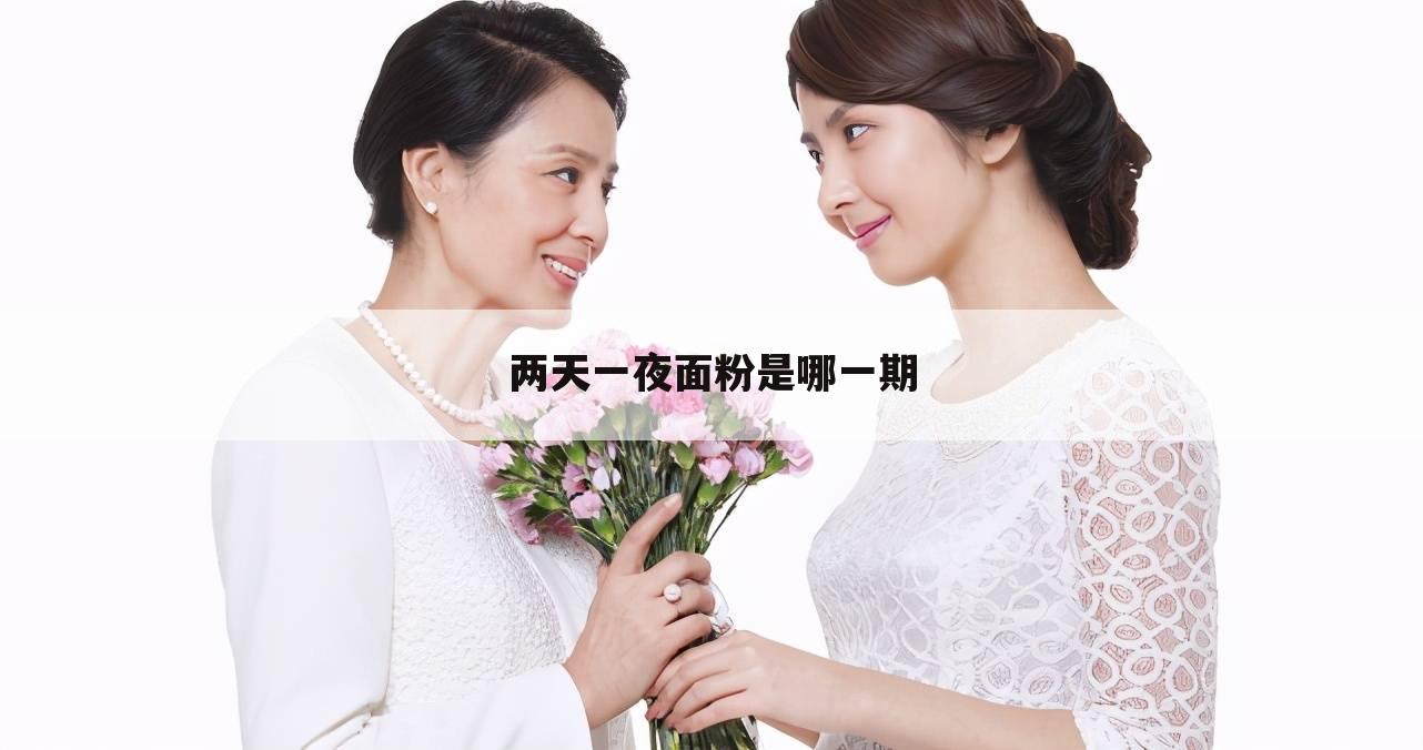 两天一夜面粉是哪一期