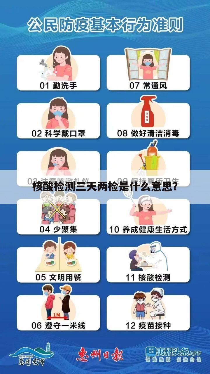 核酸检测三天两检是什么意思?