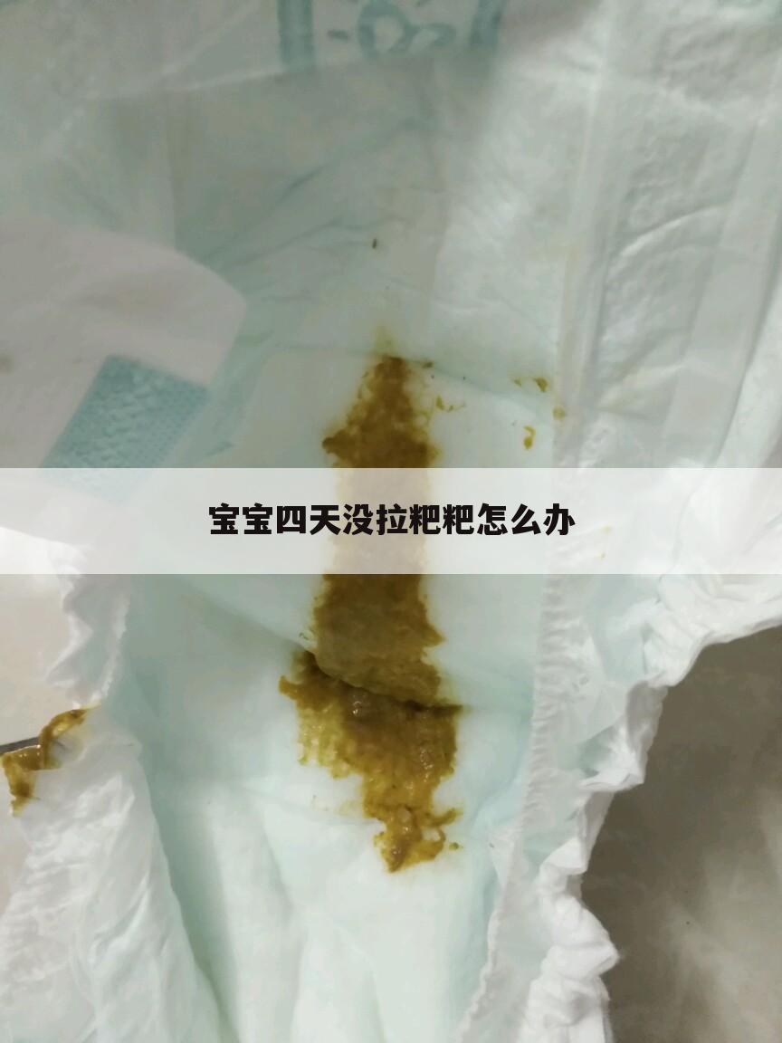 宝宝四天没拉粑粑怎么办