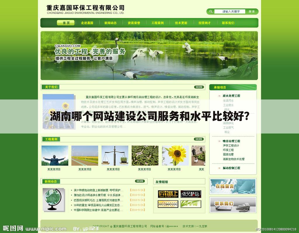 湖南哪个网站建设公司服务和水平比较好?