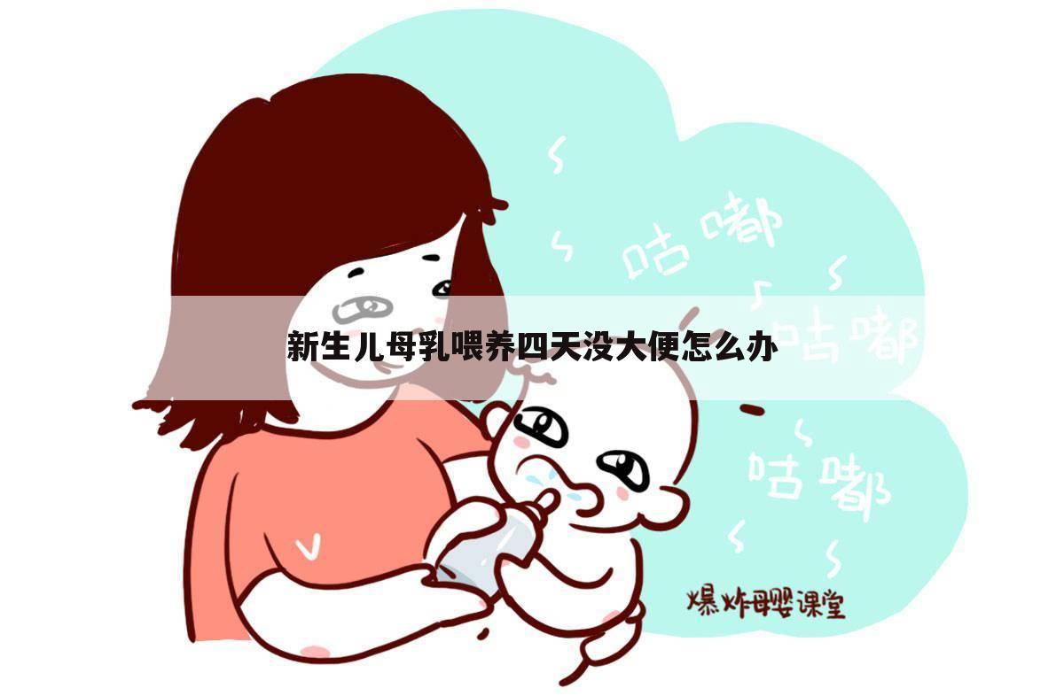 新生儿母乳喂养四天没大便怎么办