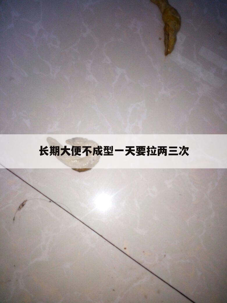 长期大便不成型一天要拉两三次