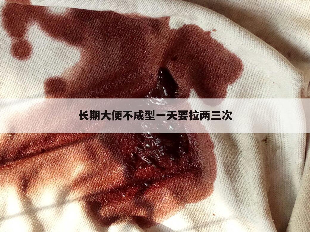 长期大便不成型一天要拉两三次