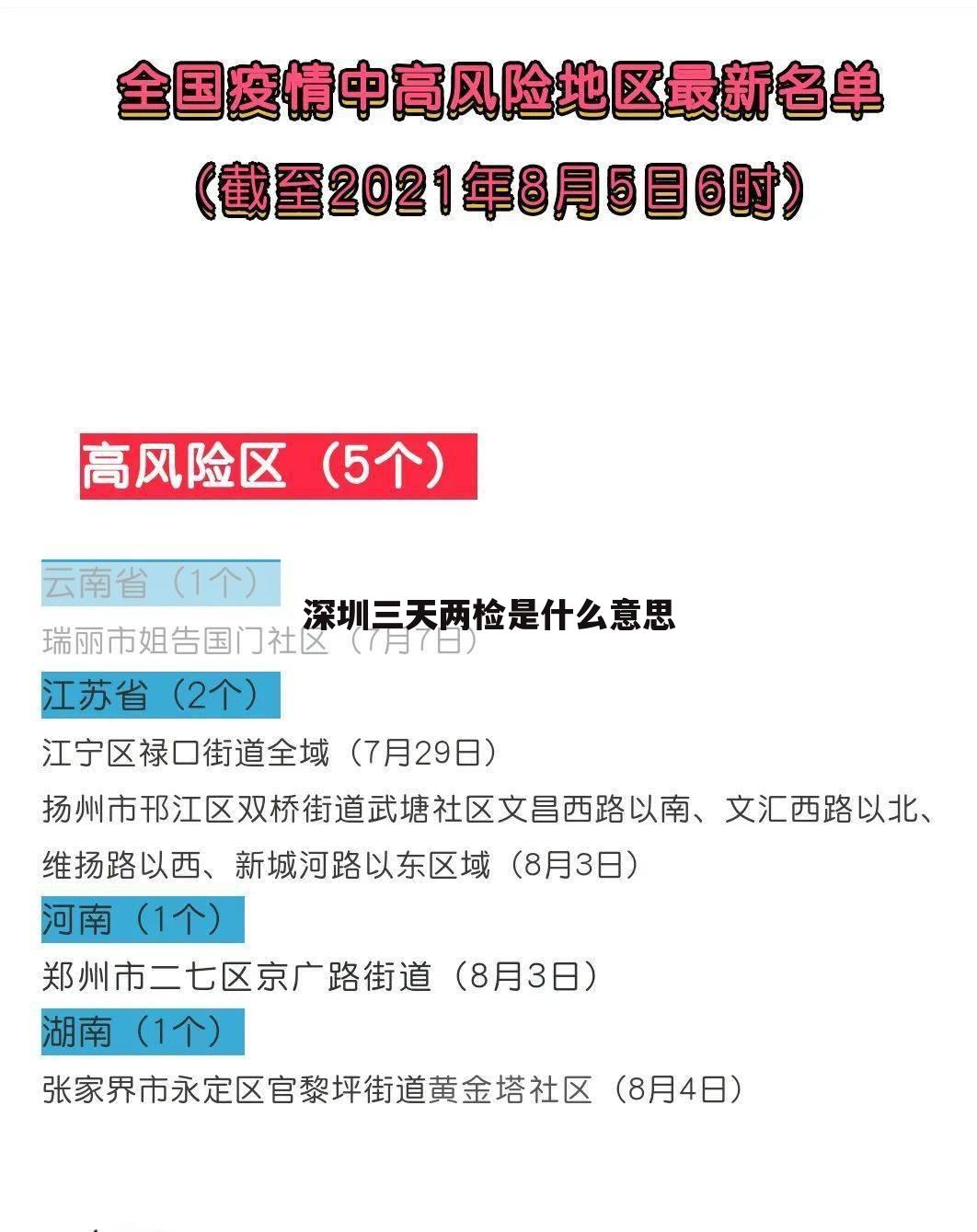 深圳三天两检是什么意思