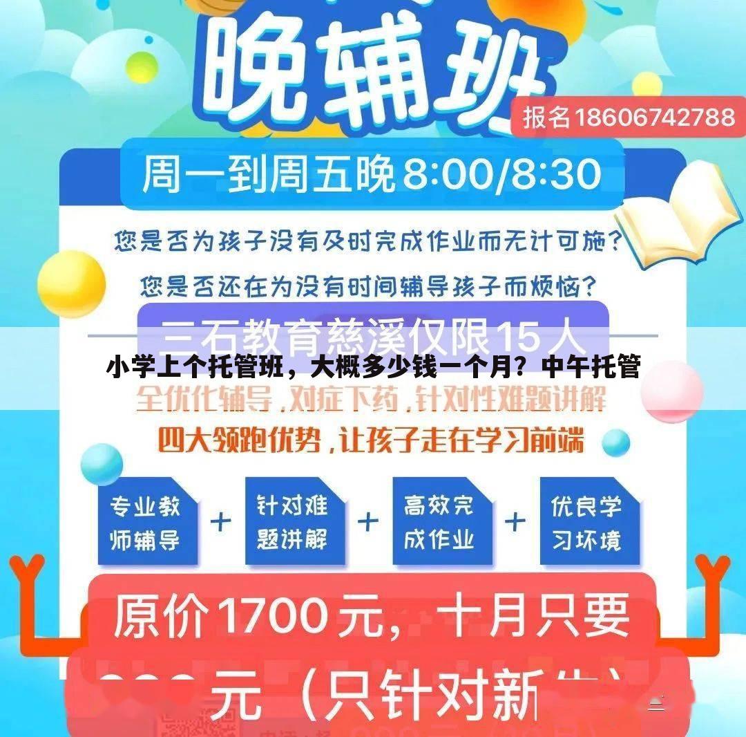 小学上个托管班,大概多少钱一个月?中午托管