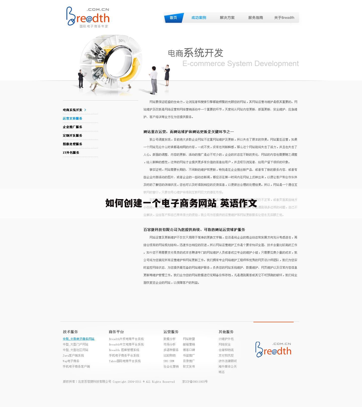 如何创建一个电子商务网站 英语作文