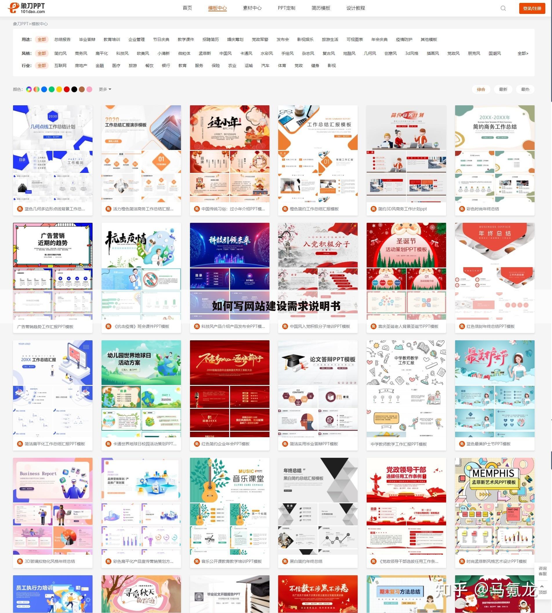 如何写网站建设需求说明书