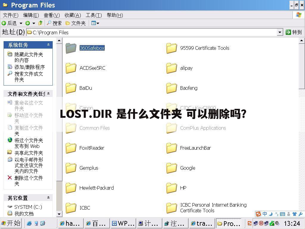 LOST.DIR 是什么文件夹 可以删除吗？