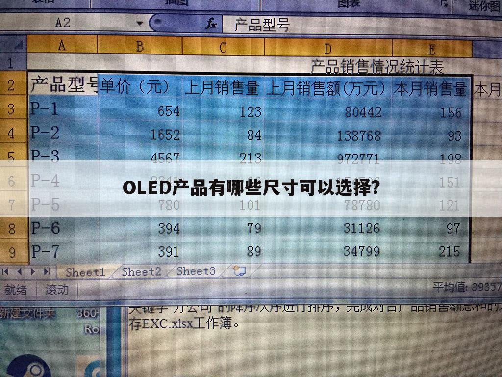 OLED产品有哪些尺寸可以选择?
