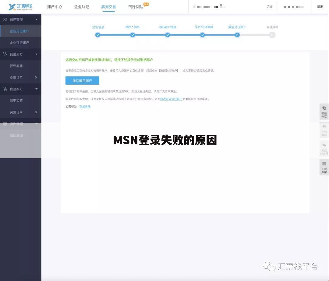 MSN登录失败的原因
