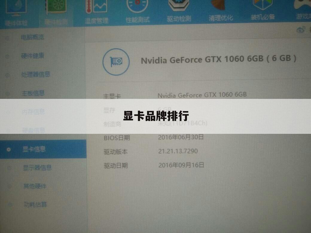显卡品牌排行