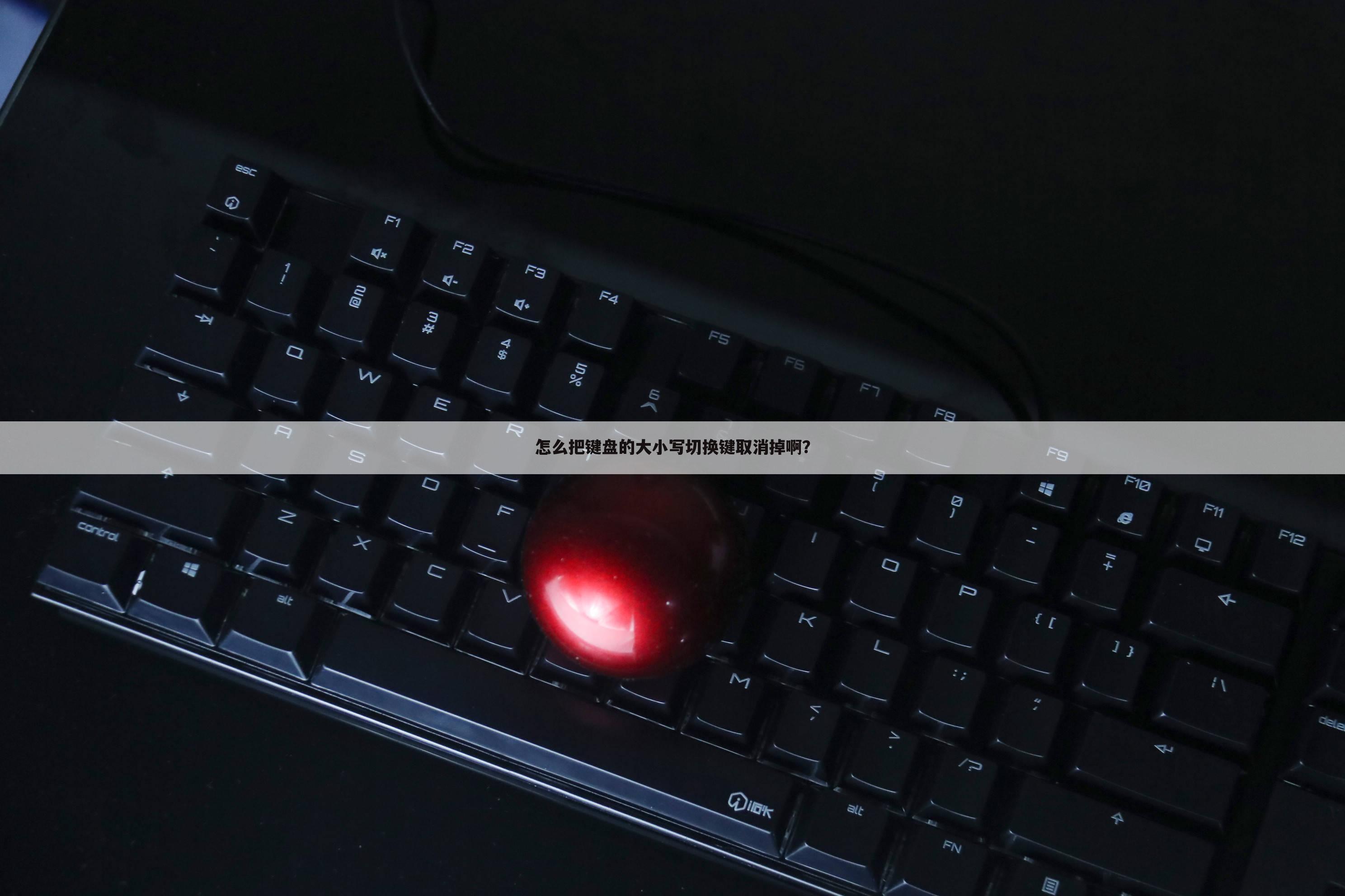 怎么把键盘的大小写切换键取消掉啊？