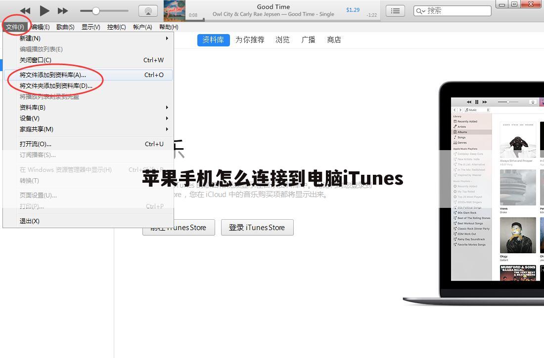 苹果手机怎么连接到电脑iTunes