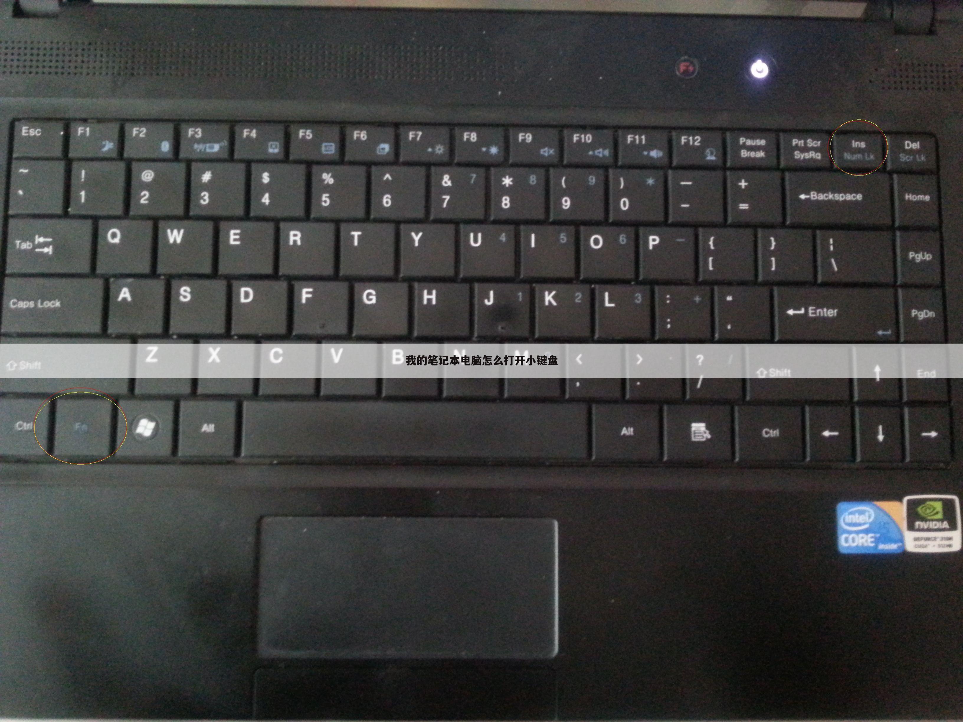 我的笔记本电脑怎么打开小键盘