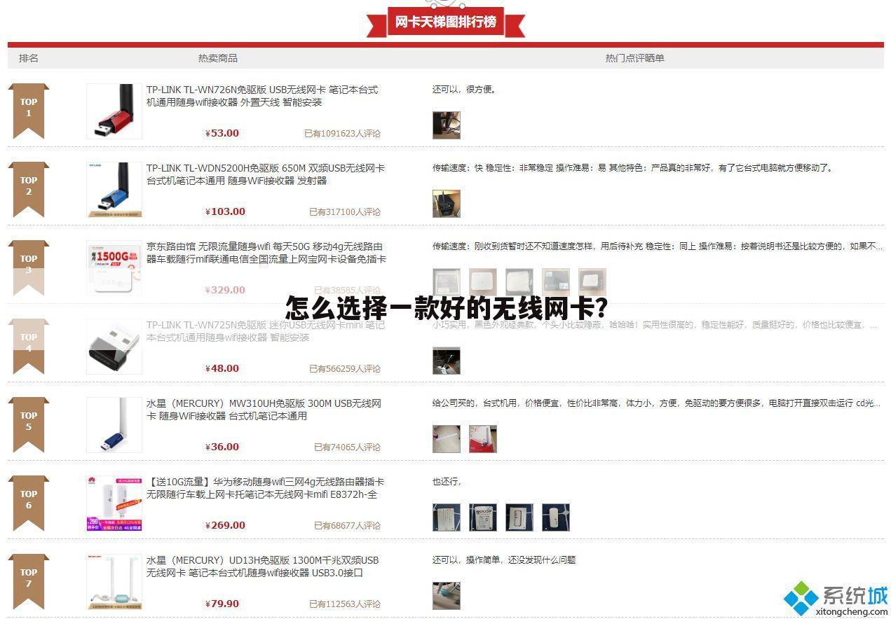 怎么选择一款好的无线网卡？