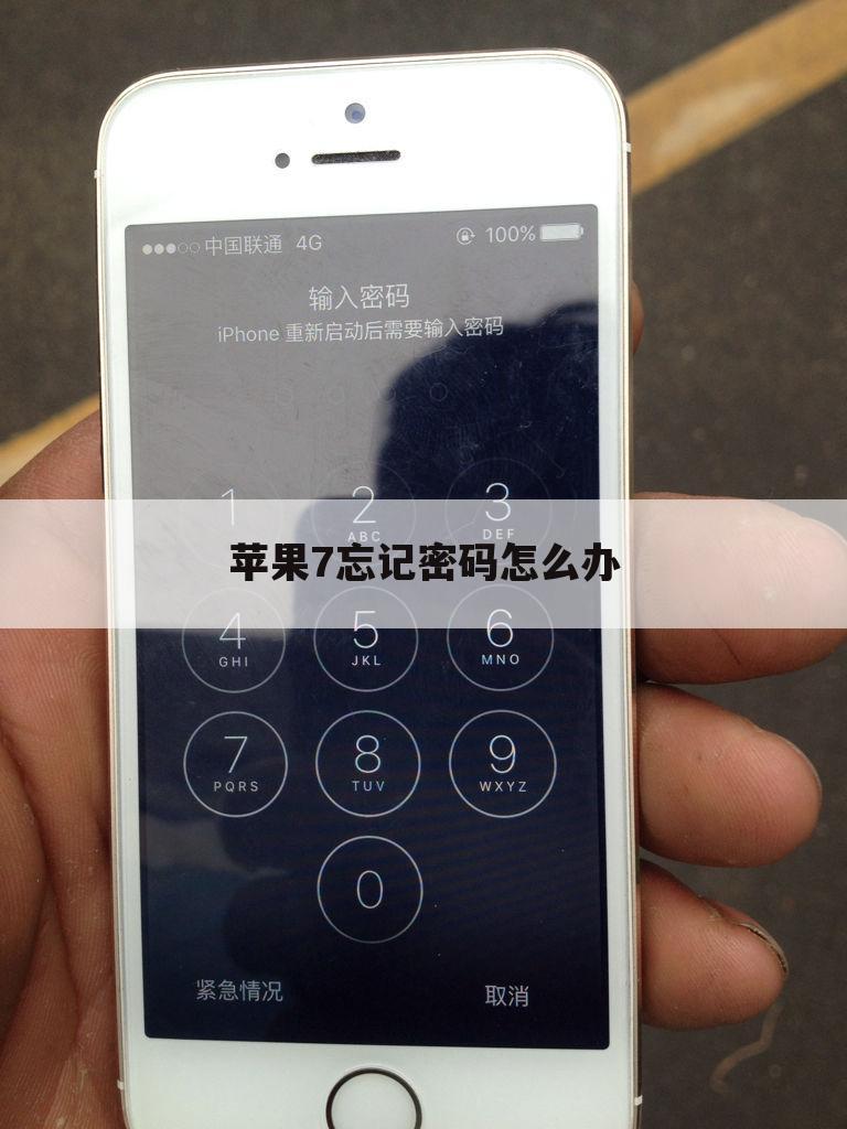 苹果7忘记密码怎么办