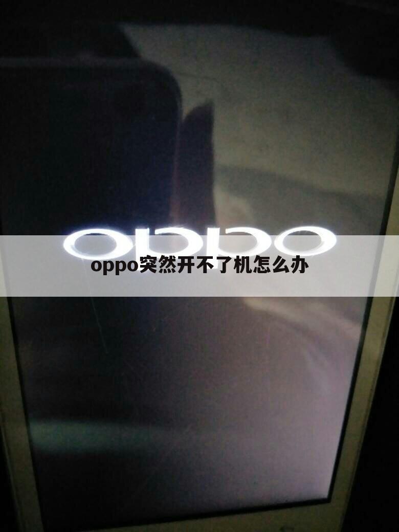 oppo突然开不了机怎么办