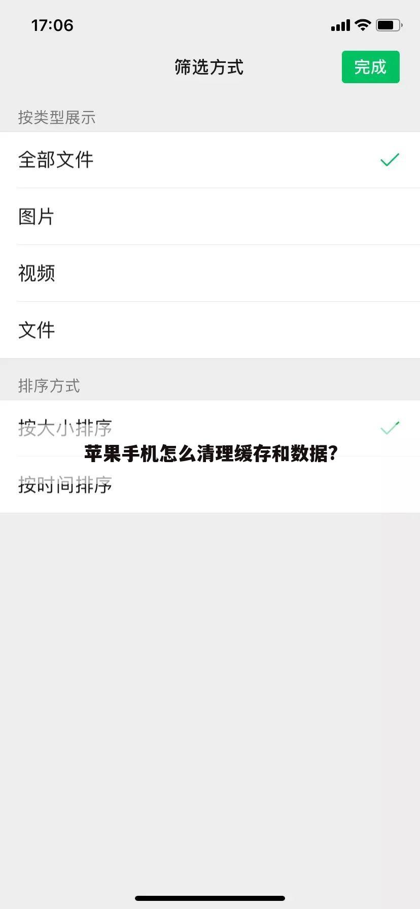 苹果手机怎么清理缓存和数据?