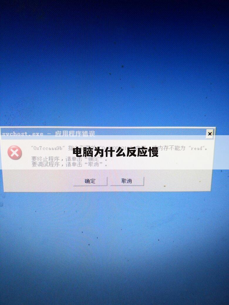 电脑为什么反应慢