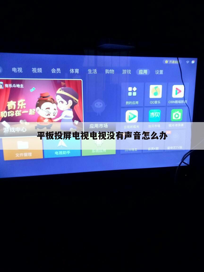 平板投屏电视电视没有声音怎么办