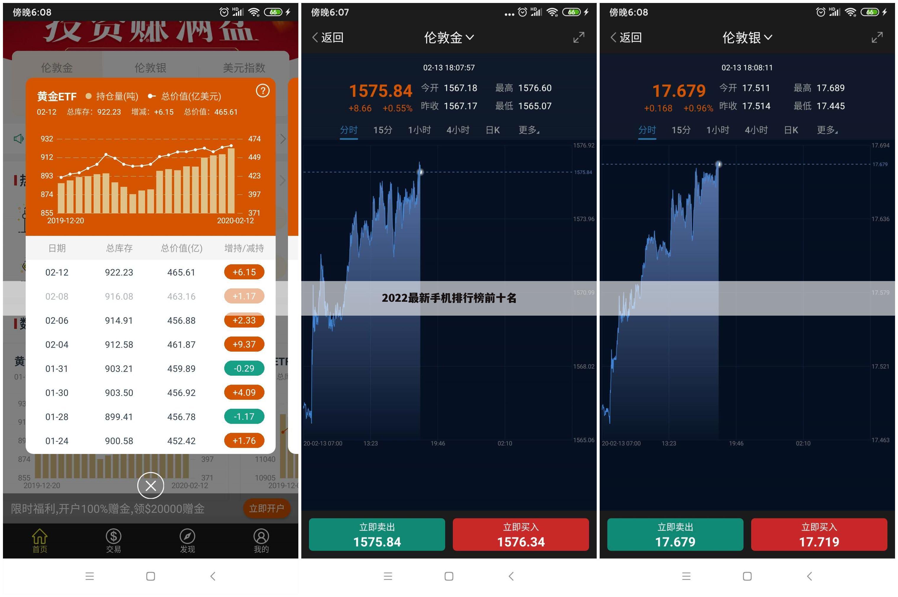 2022最新手机排行榜前十名