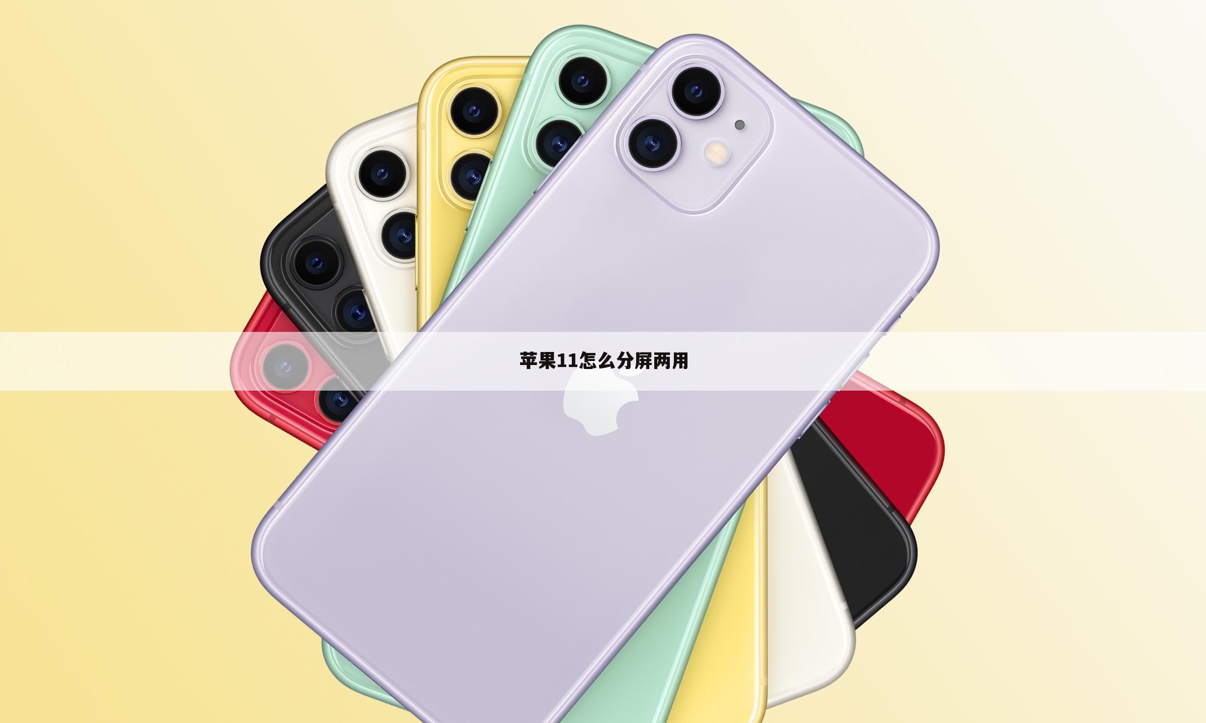 苹果11怎么分屏两用