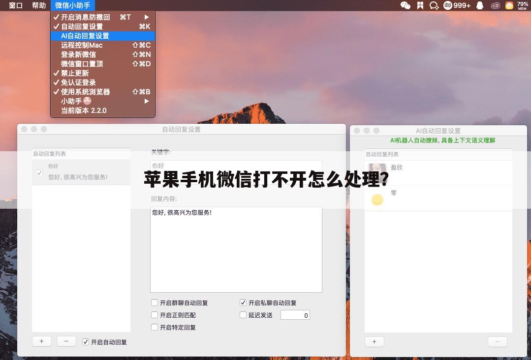 苹果手机微信打不开怎么处理？