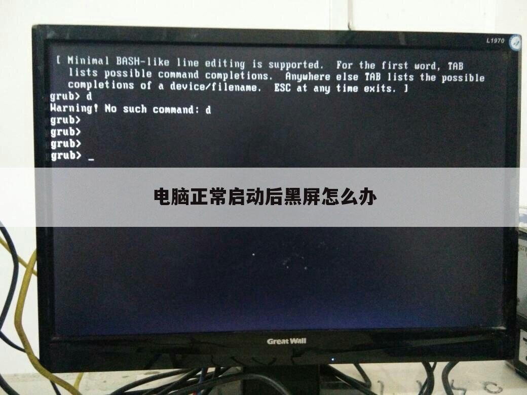 电脑正常启动后黑屏怎么办