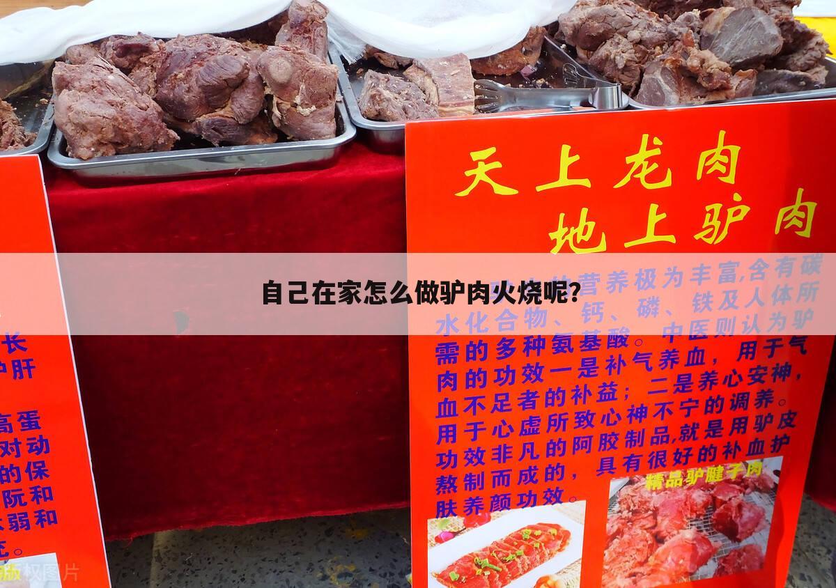 自己在家怎么做驴肉火烧呢?