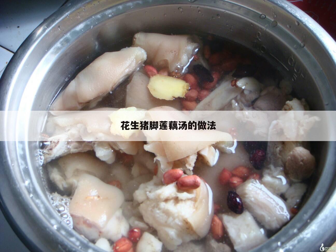 花生猪脚莲藕汤的做法
