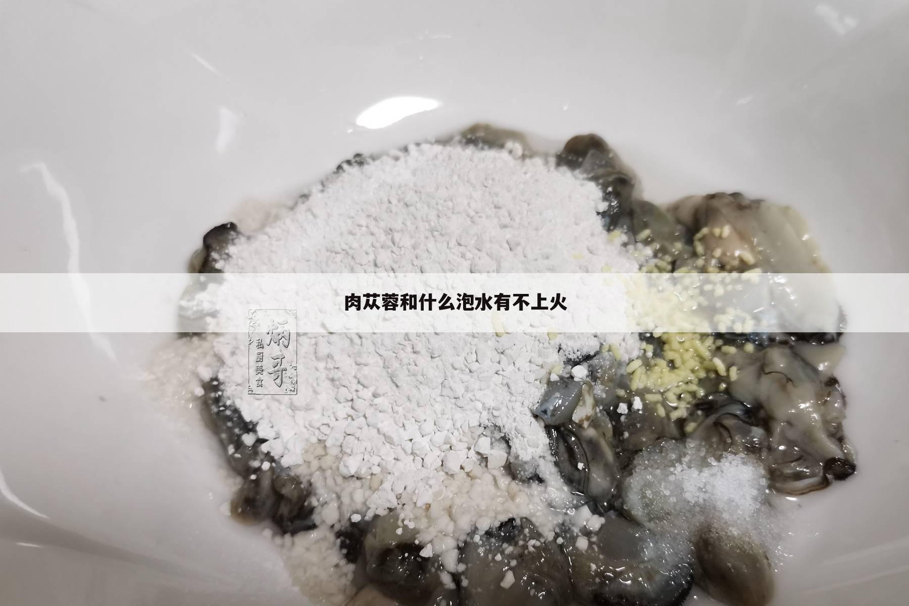 肉苁蓉和什么泡水有不上火
