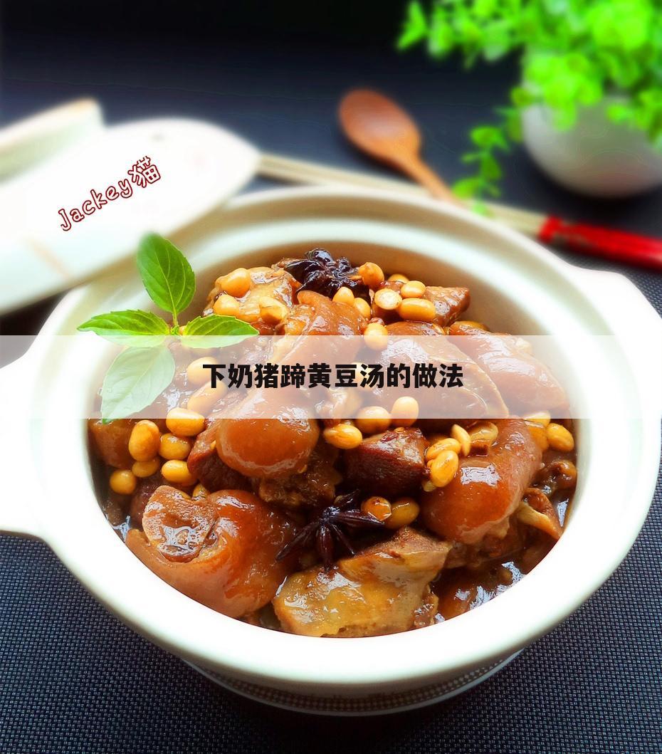 下奶猪蹄黄豆汤的做法