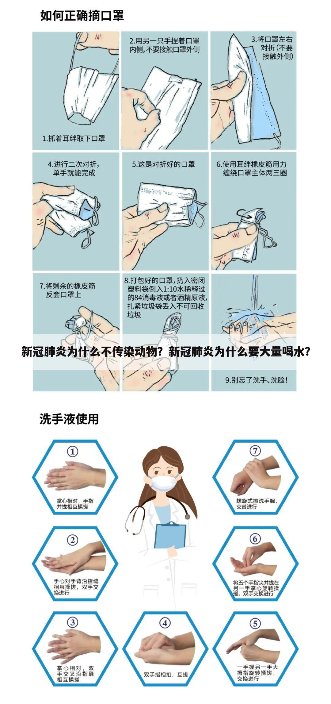 新冠肺炎为什么不传染动物？新冠肺炎为什么要大量喝水？