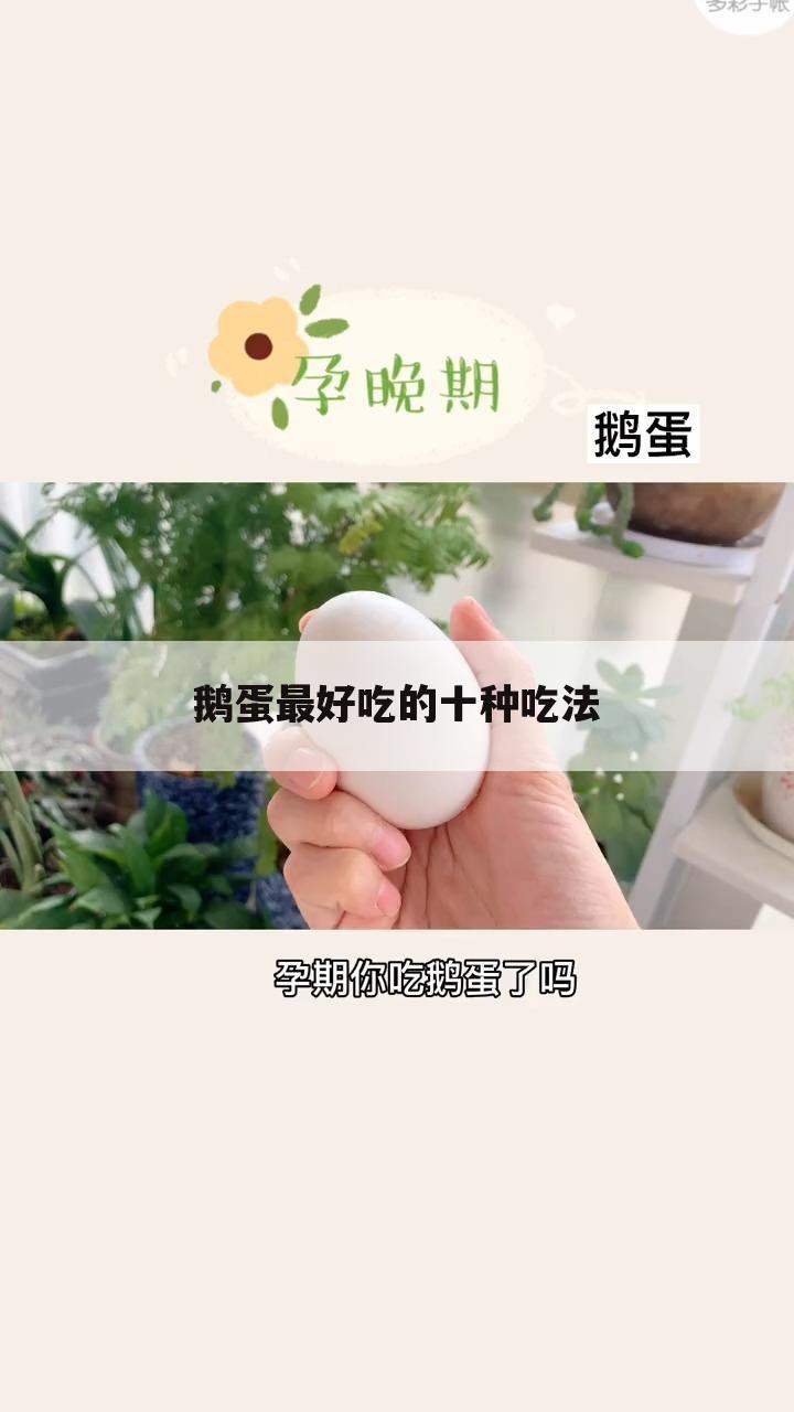 鹅蛋最好吃的十种吃法