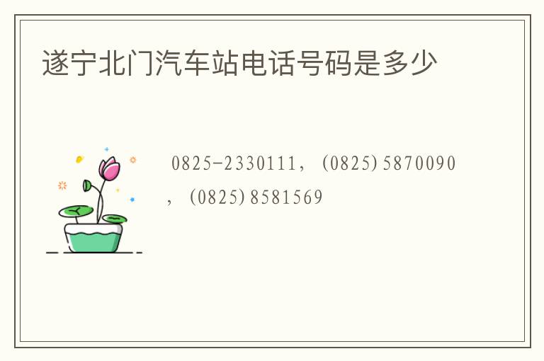 遂宁北门汽车站电话号码是多少